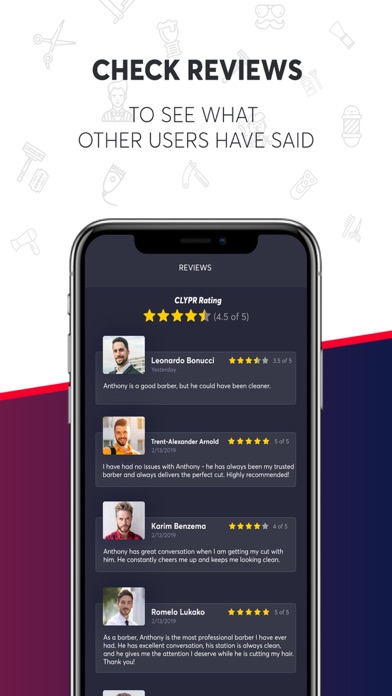 CLYPR - Supreme Barber Booking Screenshot