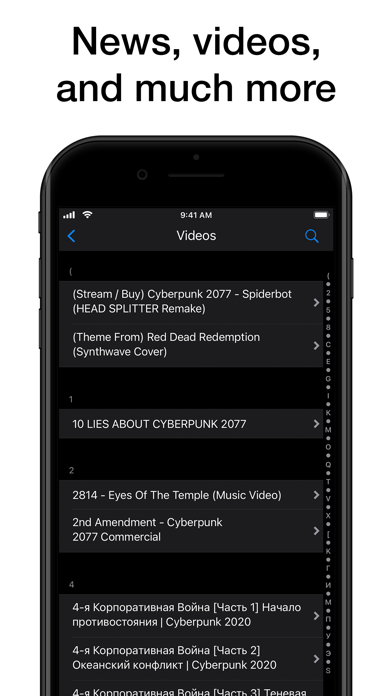 Pocket Wiki for Cyberpunk 2077 Screenshot
