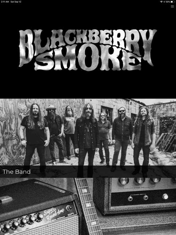 Blackberry Smoke iPad screenshot 1 - Music app