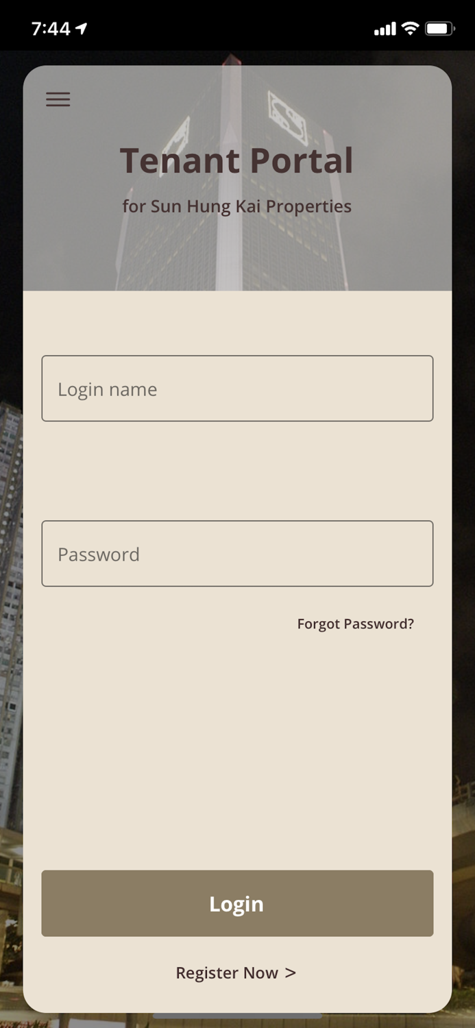 SHKP Tenant Portal