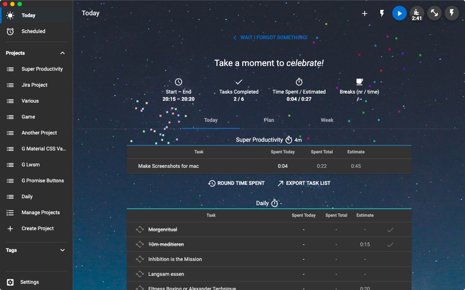 #4. Super Productivity (macOS) 由: Johannes Millan