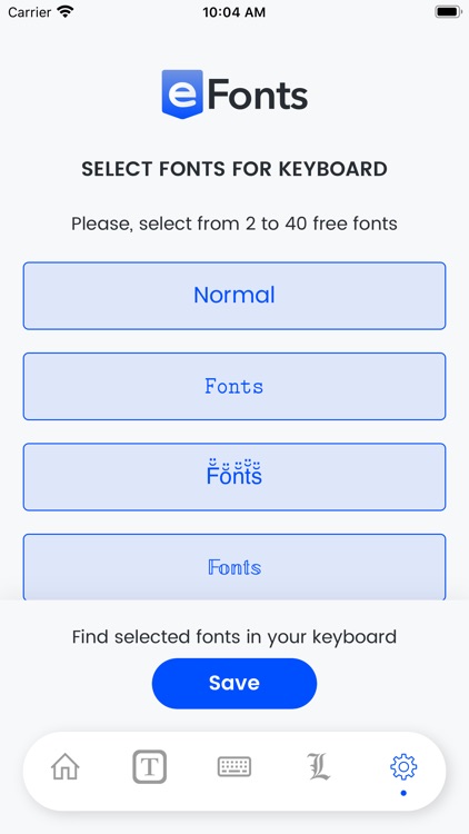 Fonts Keyboard, Emoji: eFonts screenshot-3