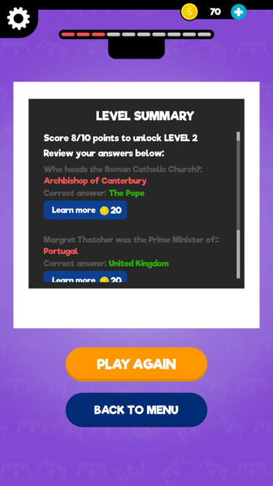 Famous Leaders - History Quiz Screenshot