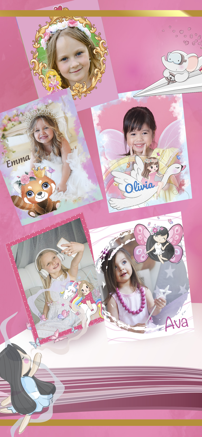 Princess photo frames and album