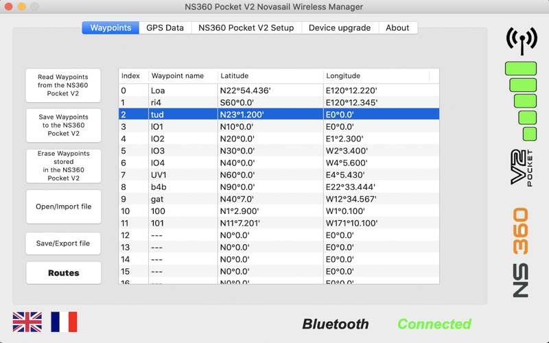 Screenshot #1 pour NS360 Pocket V2 Manager
