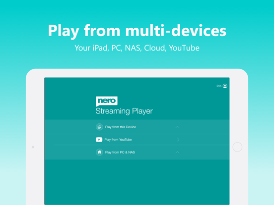 Nero Streaming Player Pro iPad app afbeelding 2