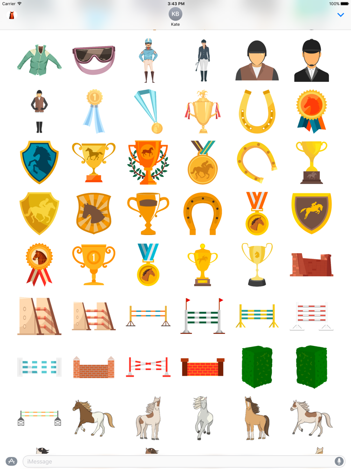 Horsesmoji Equestrian Stickers