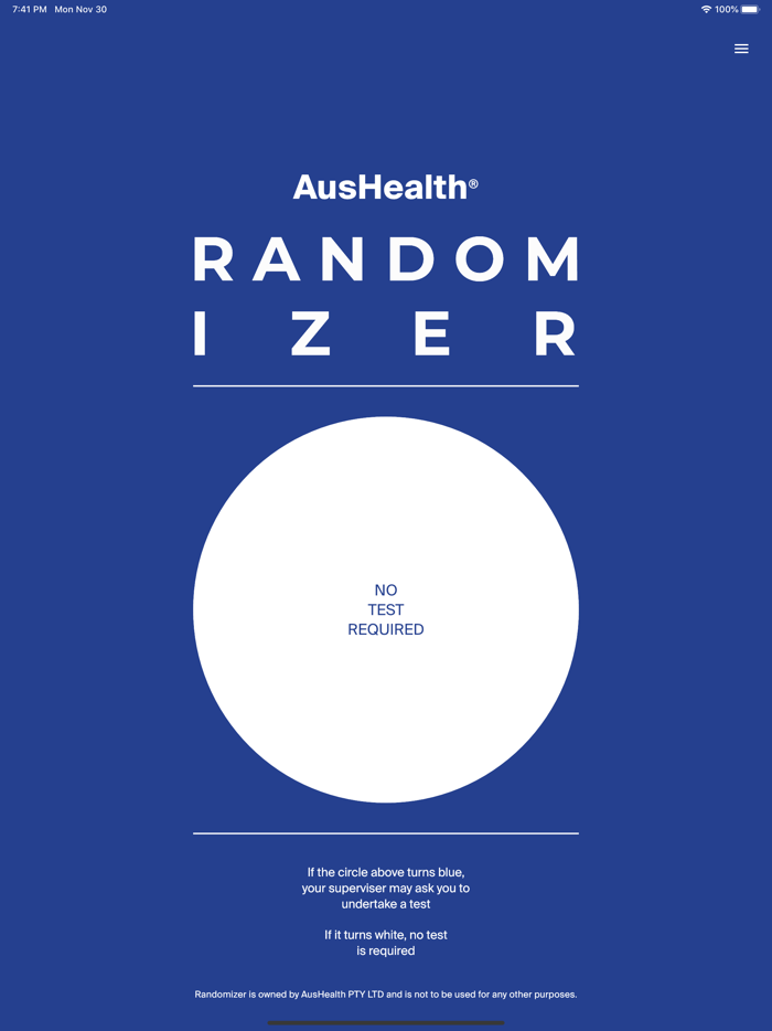 AusHealth Randomizer