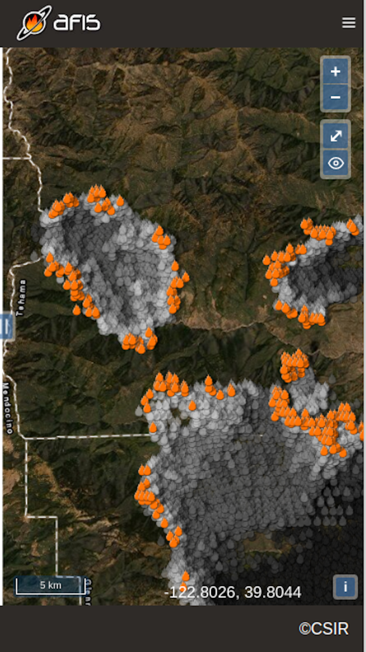 AFIS Wildfire Map (iOS) 来自: CSIR