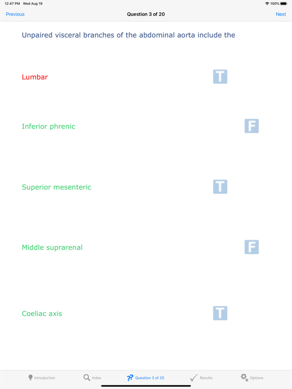 Screenshot #6 pour Anatomy MCQs