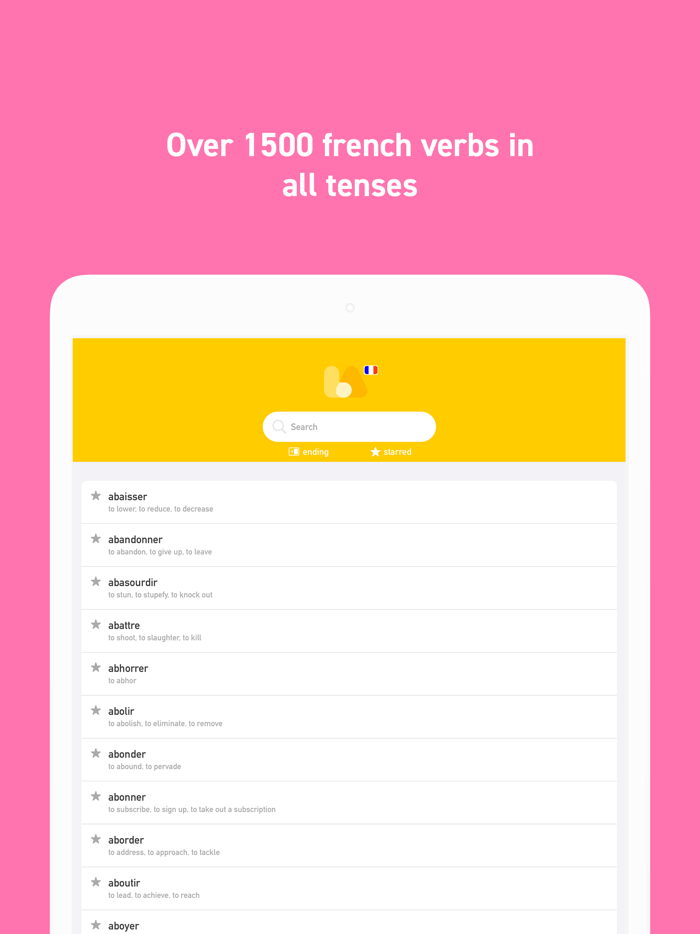 French Verb Conjugator App