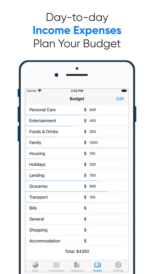 #4. Day-to-day Expenses Tracker (iOS) By: Bhavinkumar Satashiya