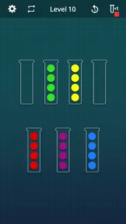color sort puzzle game iphone screenshot 2