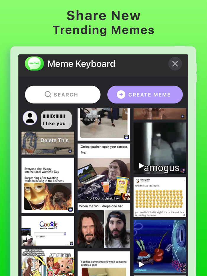 Meme Keyboard GIF Memes Maker