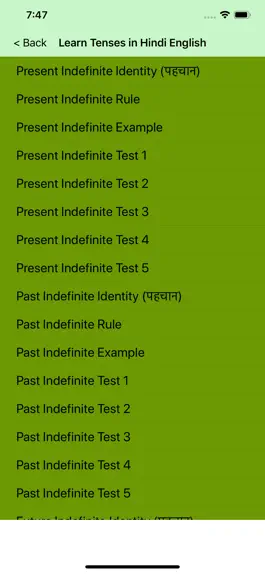 Game screenshot Learn Tenses in Hindi English mod apk
