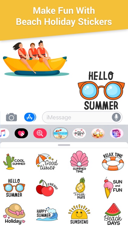 Beach Holiday Stickers Pack screenshot-3