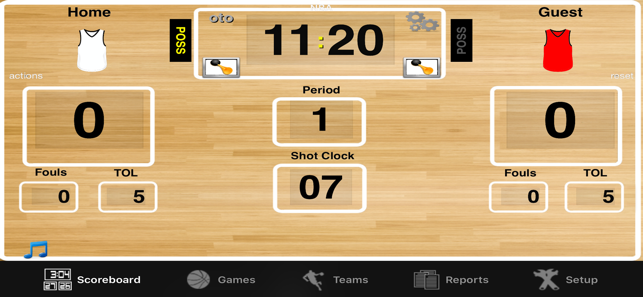 ‎Ballers Basketball Scoreboard Screenshot