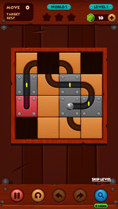 Screenshot #3 pour Unroll Ball Slide Puzzle