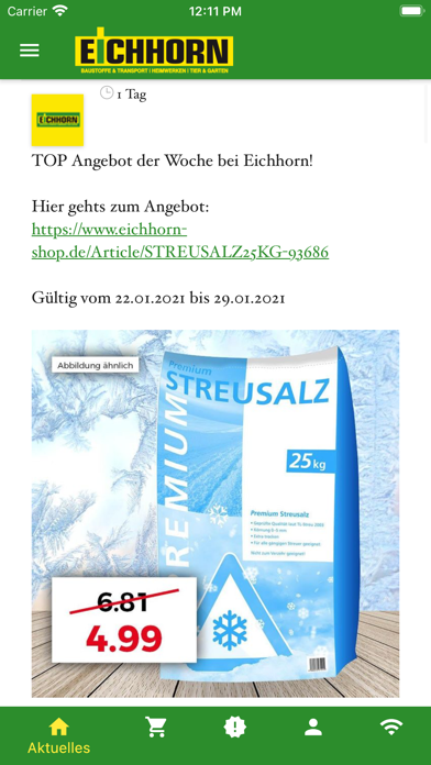EICHHORN AG Screenshot