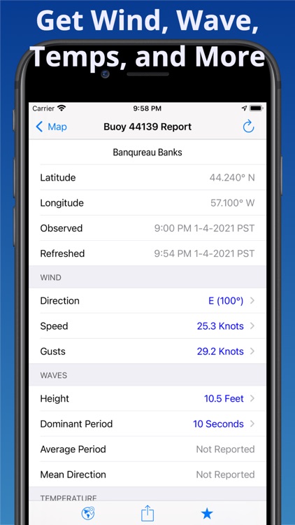 NOAA Buoy Reports
