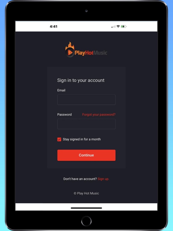 Play Hot Music iPad screenshot 2 - Music app
