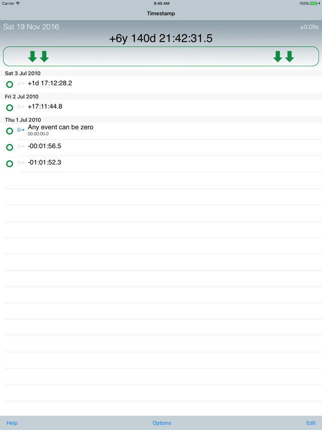 ‎Emerald Timestamp Screenshot
