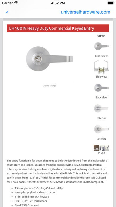 Screenshot #2 pour Universal Hardware