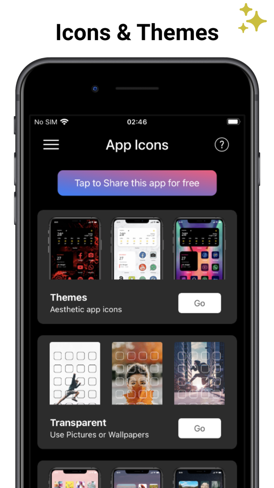 Icon Luxe - Transparent Themes - 1.1.2 - (iOS)