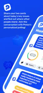 Pinion - Daily Polls screenshot #1 for iPhone