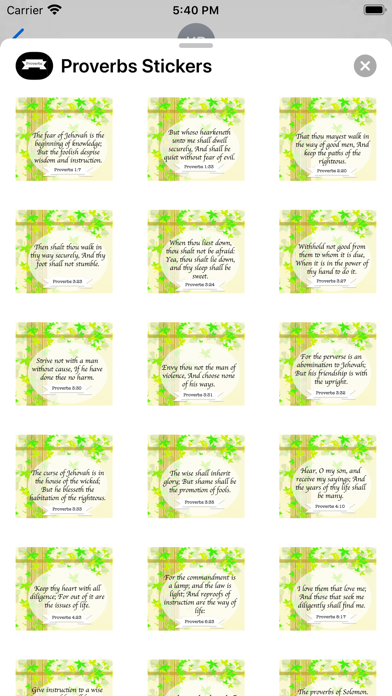 Proverbs Stickers Screenshot