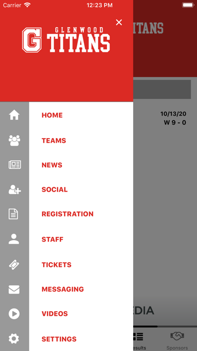 Glenwood Titans Athletics Screenshot