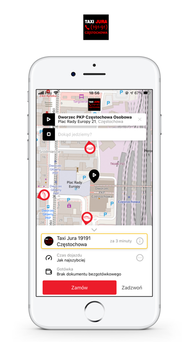 Taxi Jura 19191 Częstochowa screenshot 2