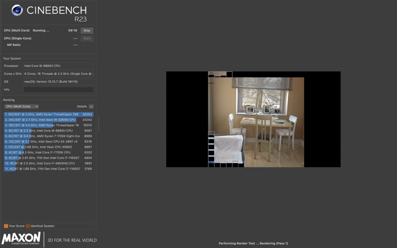 cinebench iphone screenshot 1