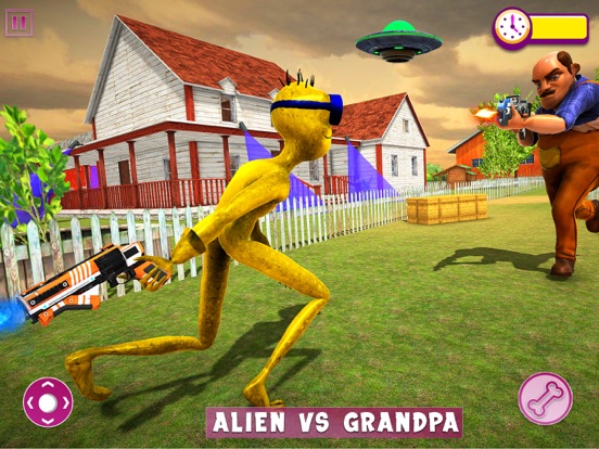 Save Alien from Scary Grandpas iPad app afbeelding 2