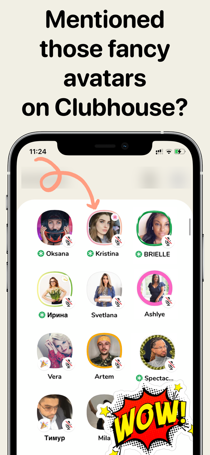 Frame Avatar for Clubhouse