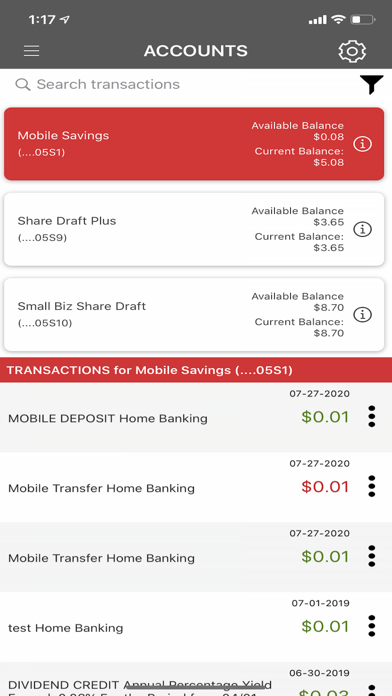 Red Crown Credit Union Screenshot