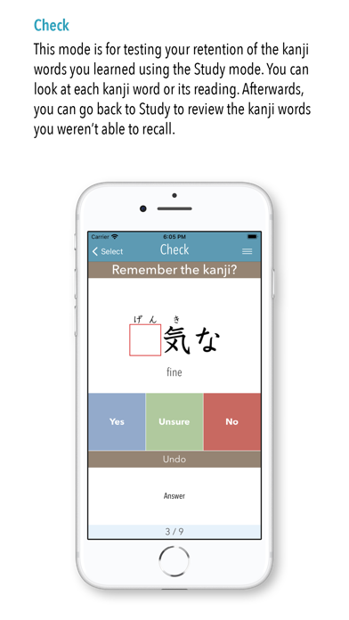 GENKI Kanji for 3rd Ed. Screenshot
