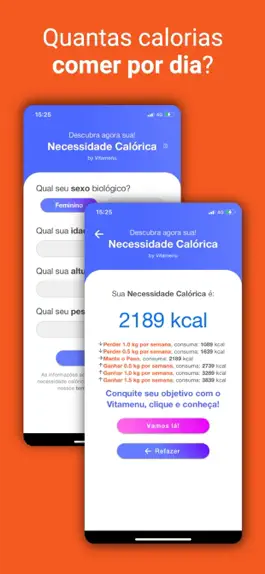 Game screenshot Calorias Diárias & Basal mod apk