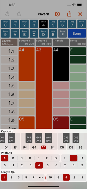 Oktubre - Screenshot ng Chiptune Maker