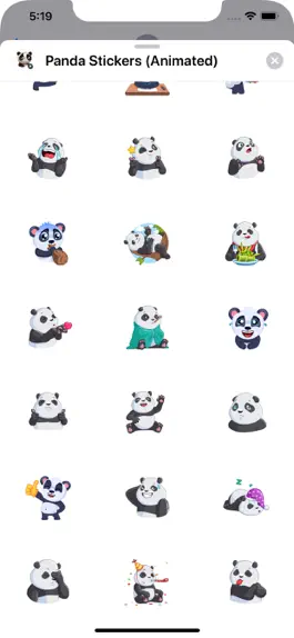 Game screenshot Panda Stickers (Animated) mod apk