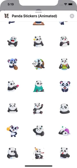 Game screenshot Panda Stickers (Animated) mod apk