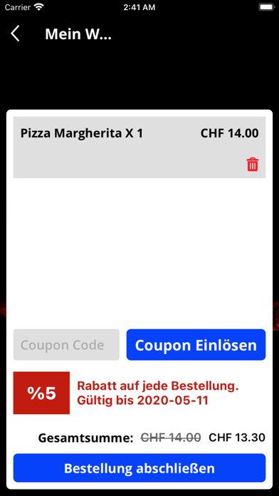 Hothouse Pizza Kloten Screenshot