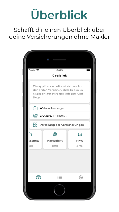 MeineVersicherungen Manager Screenshot