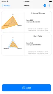 radar chart note iphone screenshot 1