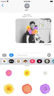 floralshop: flower stickers iphone screenshot 3