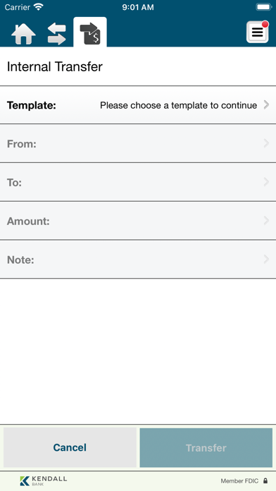 Kendall Bank Mobile Business Screenshot