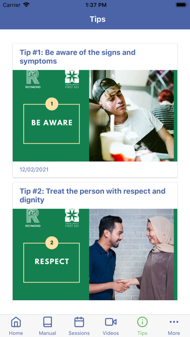 MHFA Screenshot