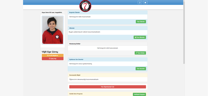 Yedibilim Koleji OvB Sistemi