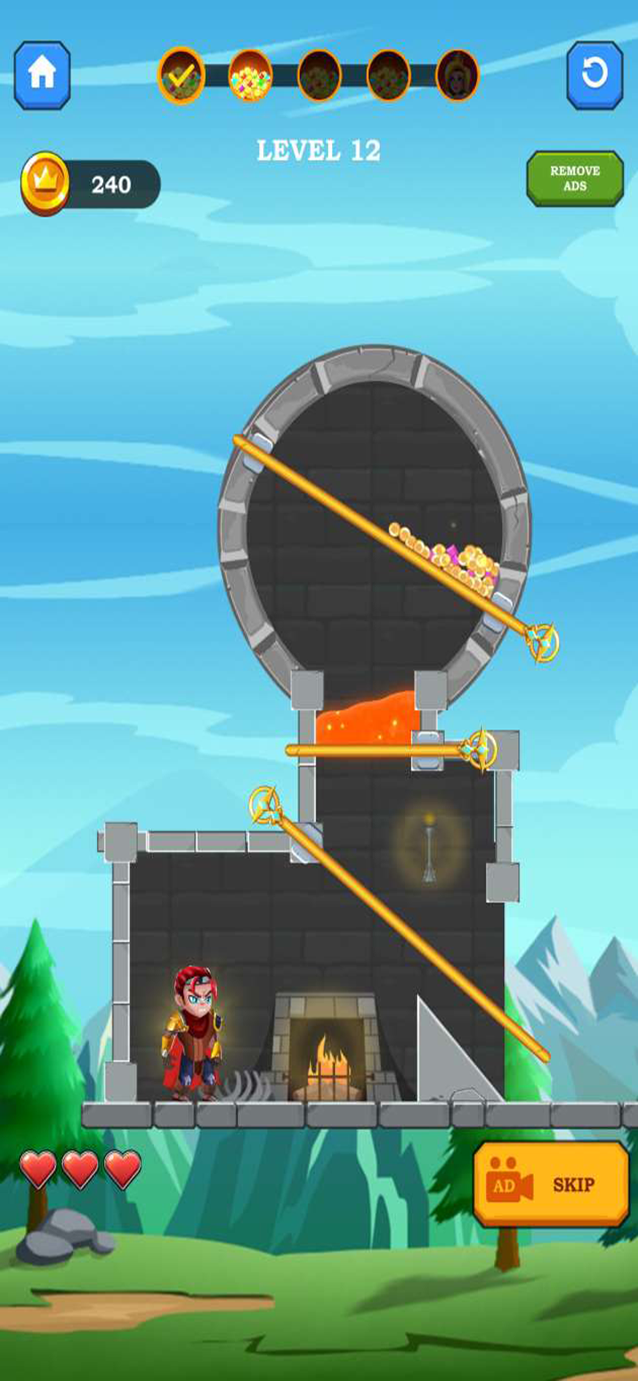Hero Rescue - Pull the Pins screenshot 5
