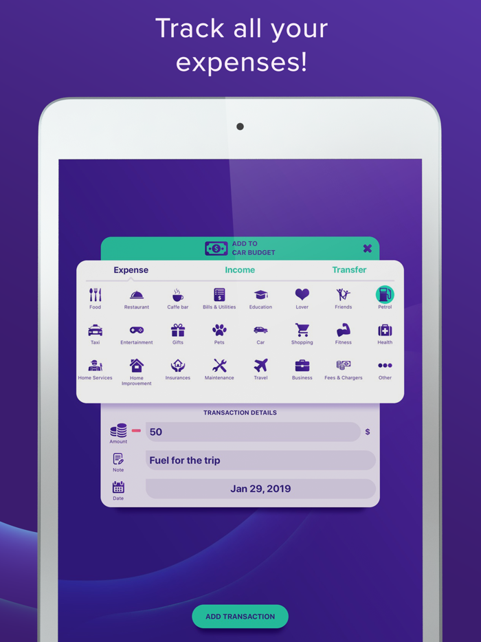 SPENDI Expense Tracker Wallet
